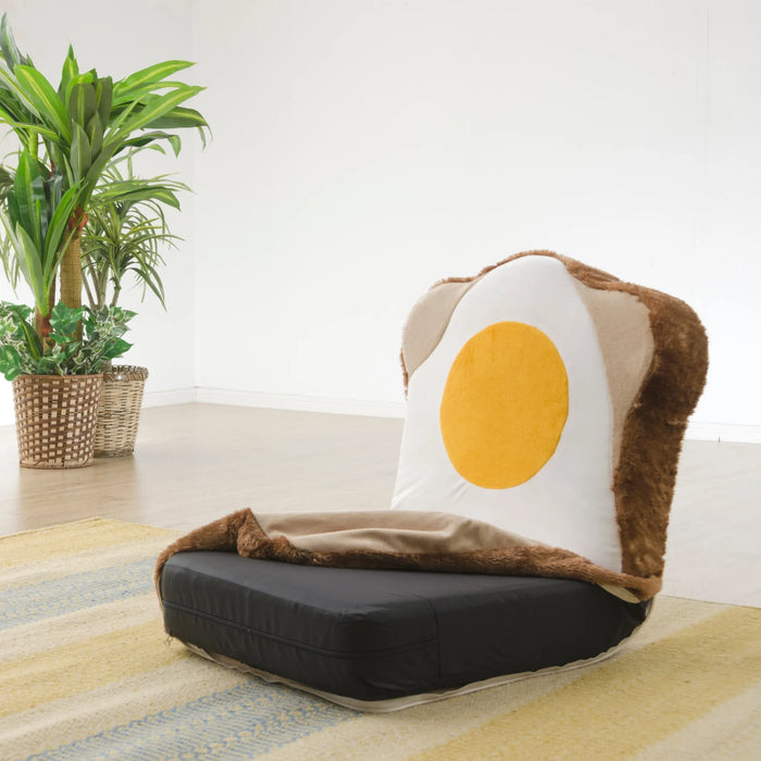 【単品】専用カバー 食パン座椅子「目玉焼きトースト」