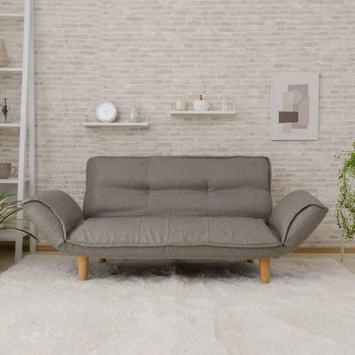 カウチソファ 2人掛け「KAN」タスク・テクノ生地スタイル