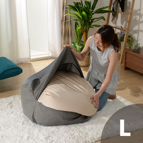 【単品】ビーズクッションカバー「QUBE」Lサイズ