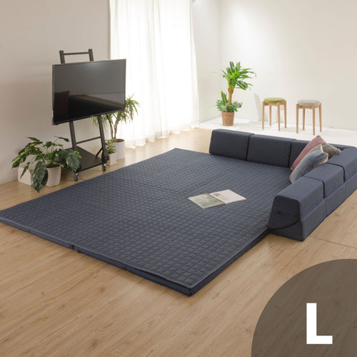 ラグマット Lサイズ コーナーソファ付き 「ZONIA」