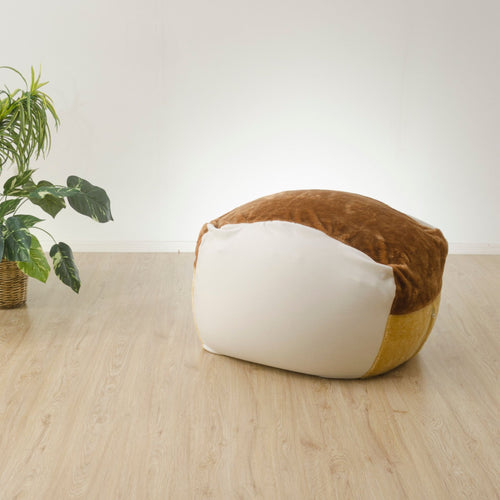 体にフィットする食パン ビーズクッション