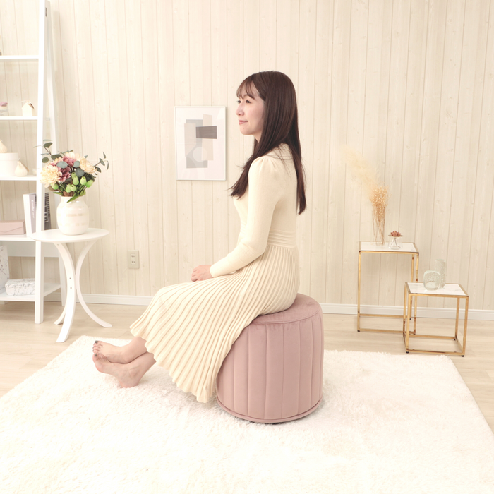 丸型オットマンスツール ベロアスタイル — 【セルタン 公式】 丸型オットマンスツール ベロアスタイル — 【セルタン 公式】