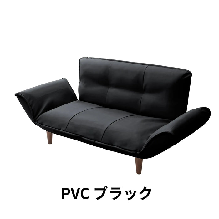 カウチソファ 2人掛け「KAN」デニム・PVC生地スタイル — 【セルタン 公式】 カウチソファ 2人掛け「KAN」デニム・PVC生地スタイル — 【セルタン 公式】