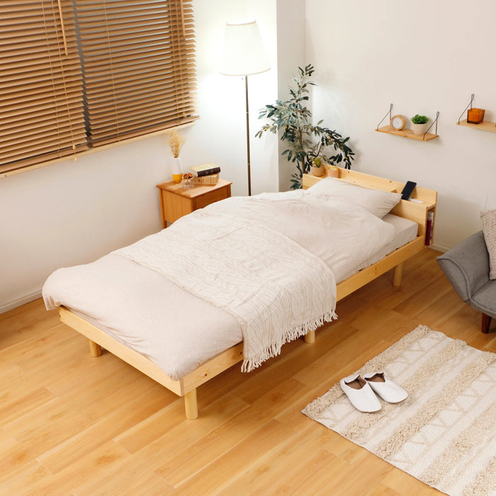 すのこベッド セミダブル 高さ調整可(3段階) — 【セルタン 公式】 すのこベッド セミダブル 高さ調整可(3段階) — 【セルタン 公式】