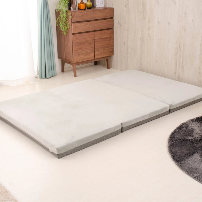 三つ折りマットレス カバーリングタイプ セミダブル 三つ折りマットレス カバーリングタイプ セミダブル