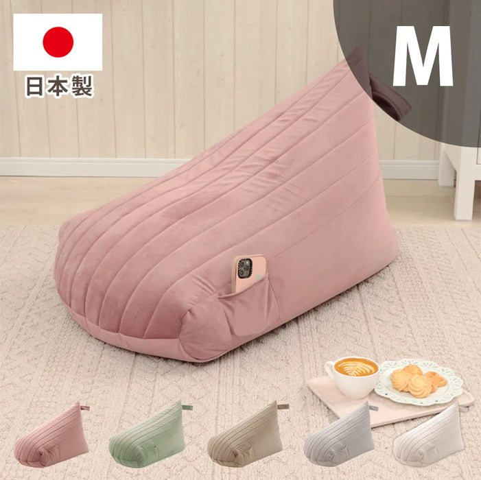 三角ビーズクッション Mサイズ ベロアスタイル