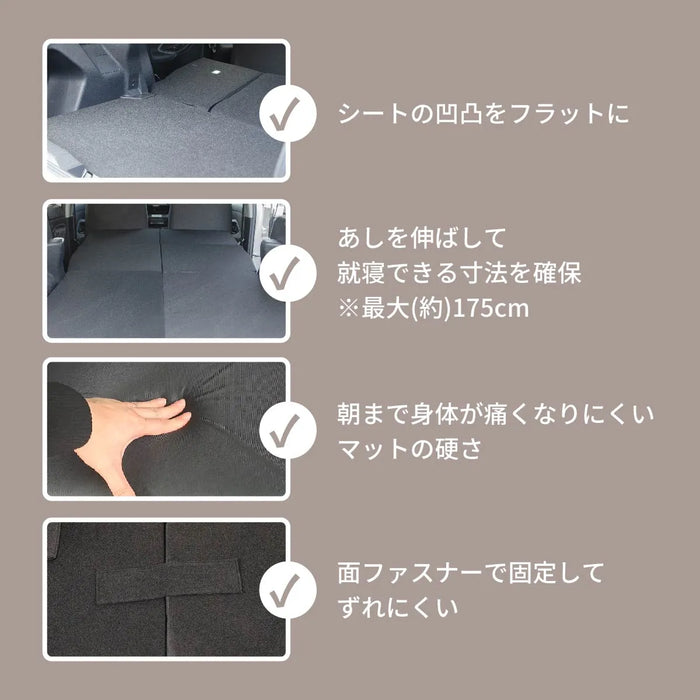 TOYOTA YARISCROSS ヤリスクロス MXPJ10/15 MXPB10/15 デッキボード上段仕様専用 フラットマット 車中泊マット 【全席用】 NOMAD BASE