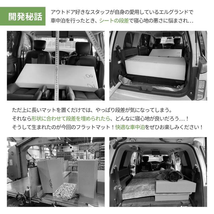 N-BOX 車中泊 フラットマット【助手席用】 JF3 JF4 ベンチシート仕様 ホンダ NOMAD BASE