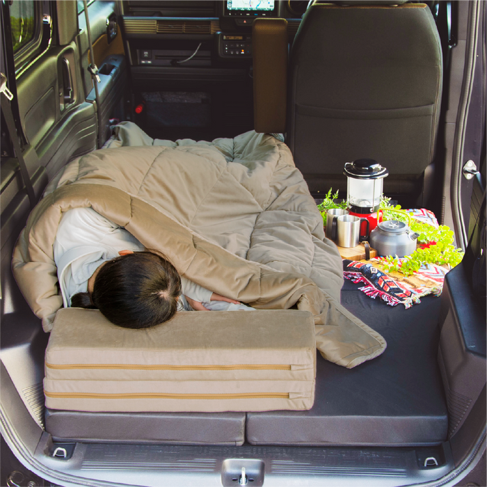 車中泊初心者セット マットレス+キルトケット SS セミシングルサイズ NOMAD BASE
