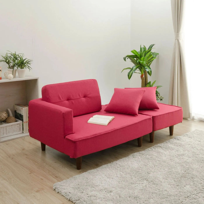 コンパクトカウチソファ 2人掛け「NAP」右肘タイプ【当日発送】