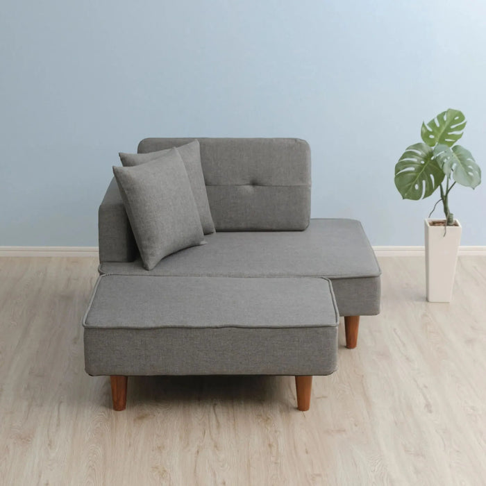 コンパクトカウチソファ 2人掛け「NAP」右肘タイプ【当日発送】