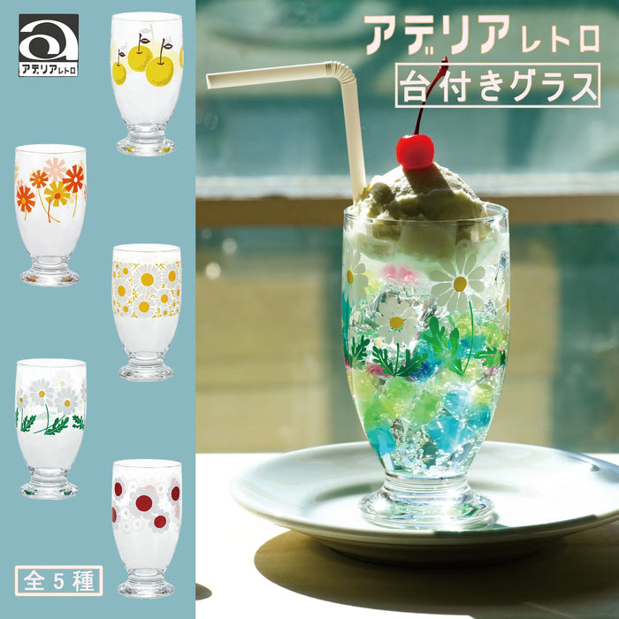 アデリアレトロ 台付きグラス