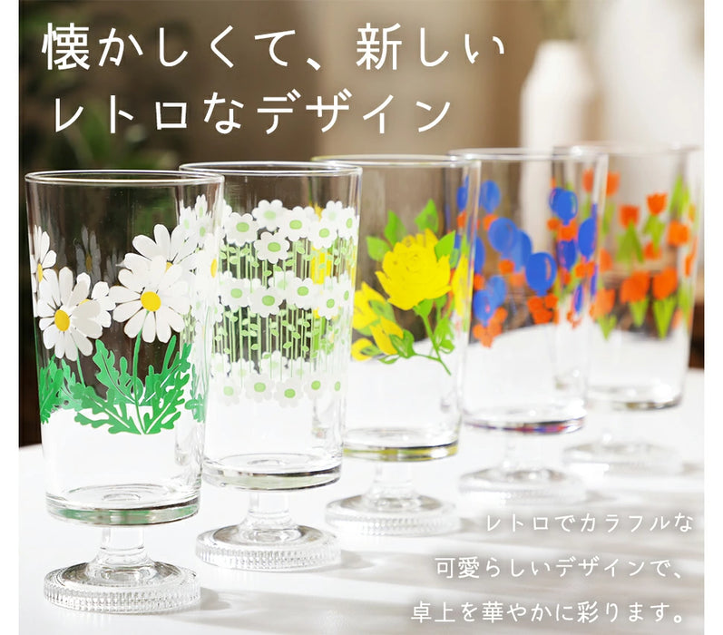 アデリアレトロ あし付きグラス 2個セット