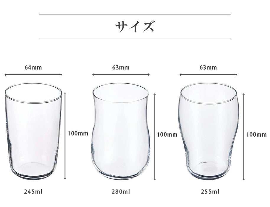 アデリア クラフトビアグラス 3個セット