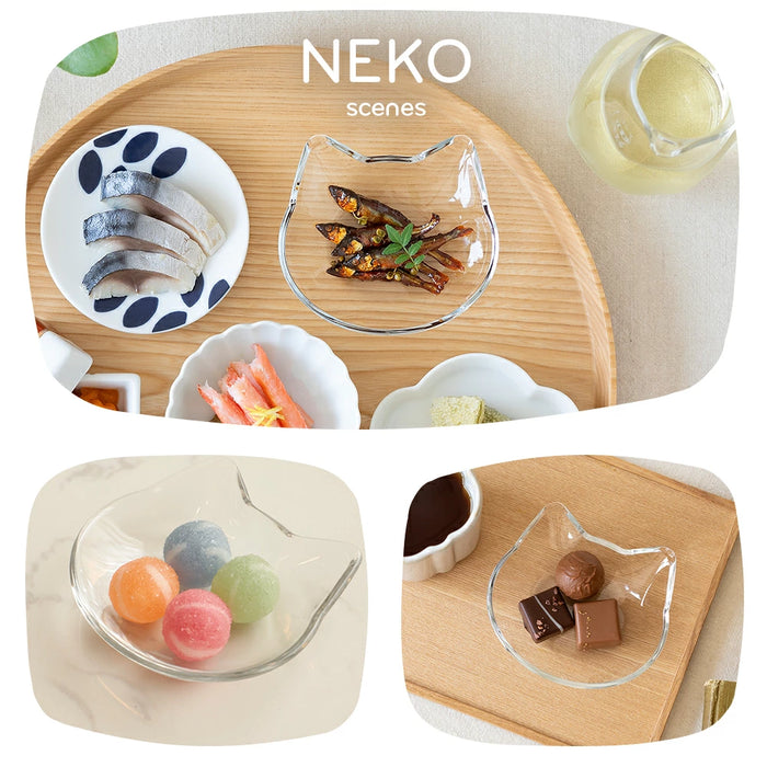 coconeco猫型豆皿 クリア