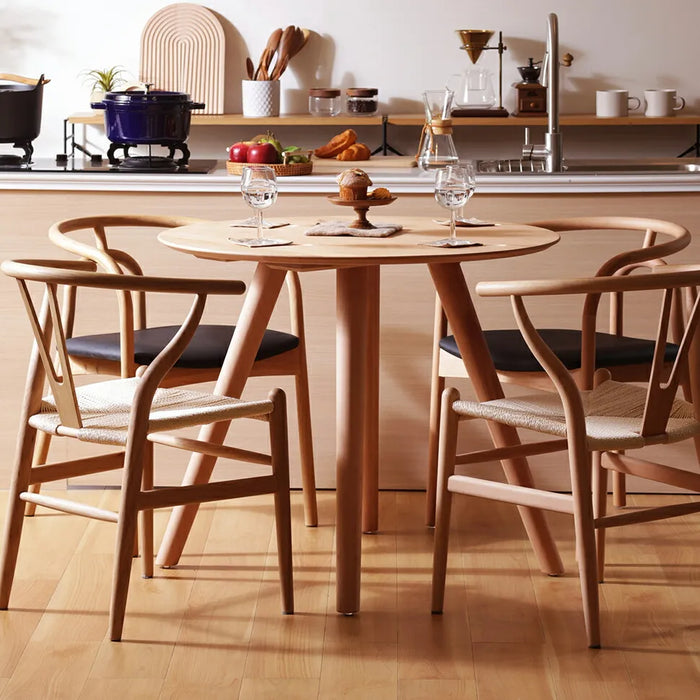 円形木製ダイニングテーブル 木製ダイニングテーブル 円形 — 【セルタン 公式】