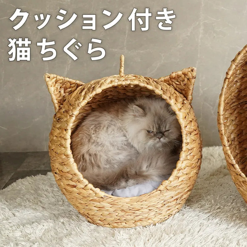 猫ちぐら ドーム型ベッド クッション付き — 【セルタン 公式】 猫ちぐら ドーム型ベッド クッション付き — 【セルタン 公式】