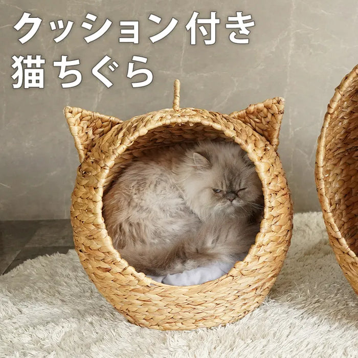 猫ちぐら ドーム型ベッド クッション付き — 【セルタン 公式】 猫ちぐら ドーム型ベッド クッション付き — 【セルタン 公式】