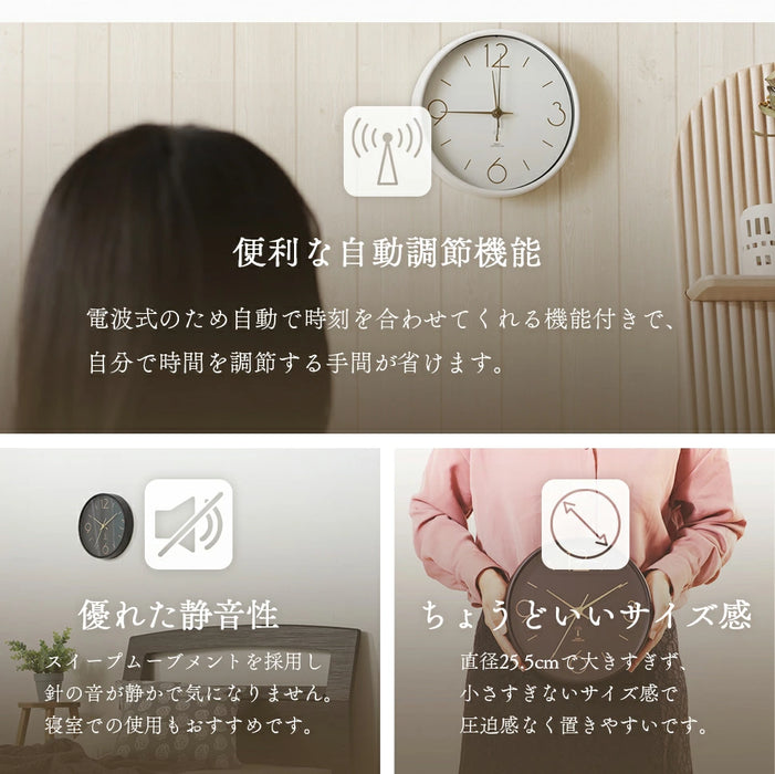 電波掛け時計　アリオス