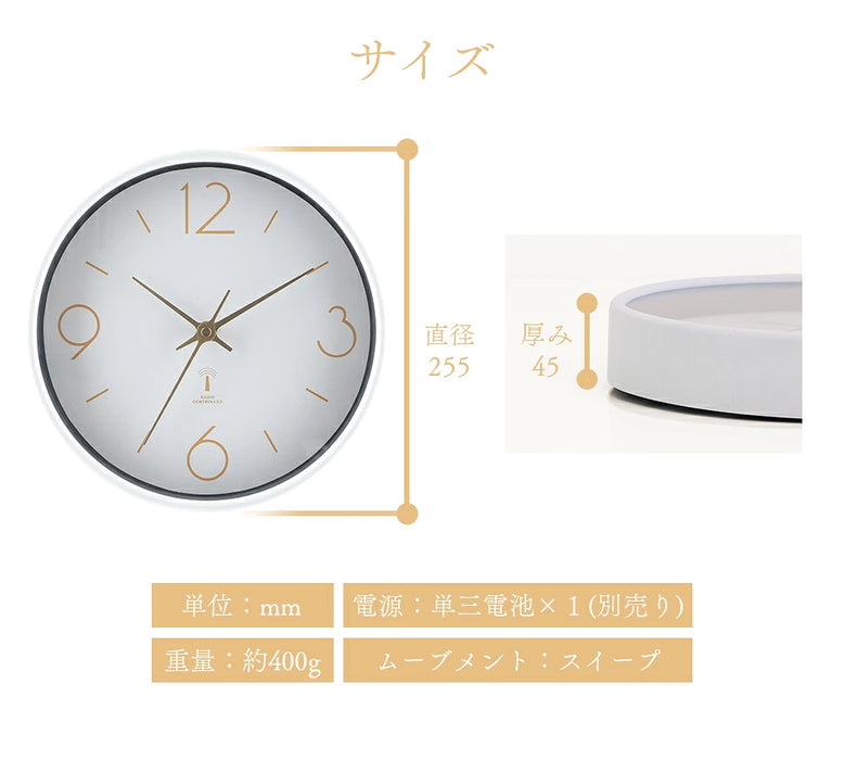 電波掛け時計　アリオス