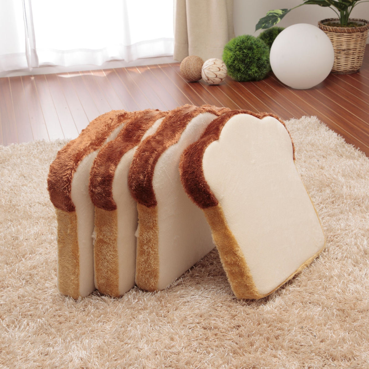セルタン クッション 食パン 食パン 低反発 2枚切り 日本製 A434-359WH