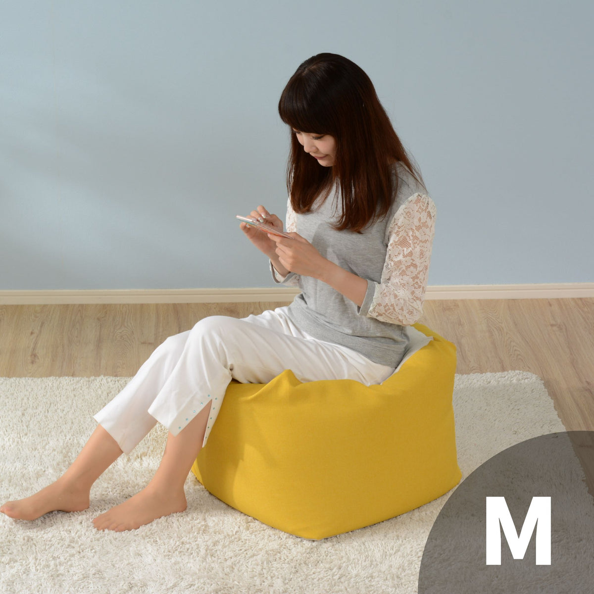 ビーズクッション「QUBE」Mサイズ【当日発送】 — 【セルタン 公式】