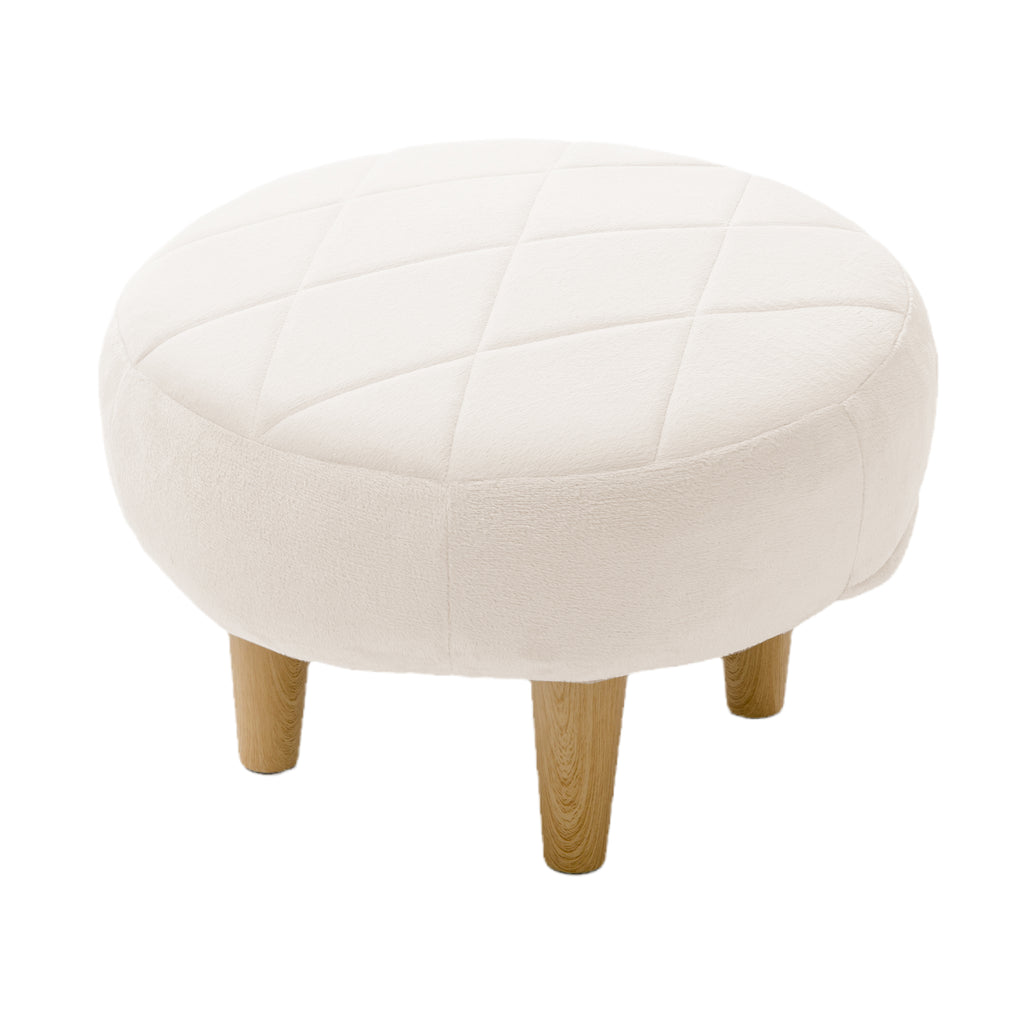 丸型オットマン ダイヤモンドキルトスタイル — 【セルタン 公式】