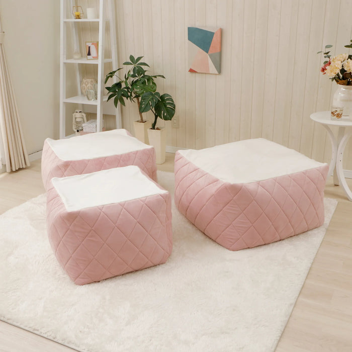ビーズクッション「QUBE」XLサイズ ダイヤモンドキルトスタイル【当日 ビーズクッション「QUBE」XLサイズ ダイヤモンドキルトスタイル【当日